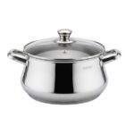 حلة زهران كلاسيك ستانلس ستيل (Zahran Classic) - مقاس 16 سم بغطاء زجاجي