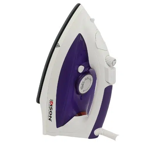 مكواة إديسون الكهربائية البخارية - قوة 2200 واط - لون أرجواني وأبيض