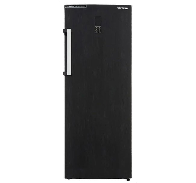 ديب فريزر فريش رأسي 6 درج - نوفروست - موديل FNU-MRT270B - لون أسود ملكي (بدون مقبض)