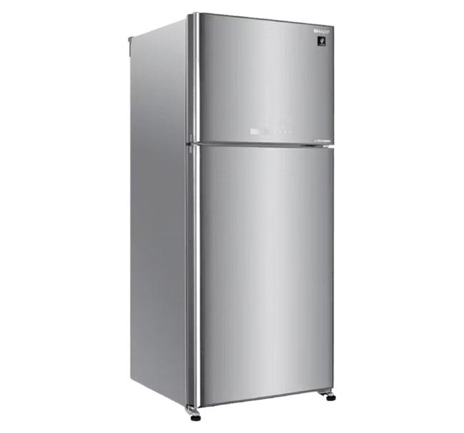 ثلاجة شارب انفرتر نوفروست 385 لتر - تكنولوجيا بلازما كلاستر - موديل SJ-GV48G-SL - لون سيلفر