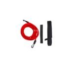 حبل مقاومة مطاطي بمقبضين – لون أحمر