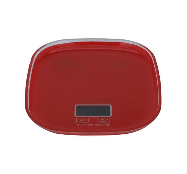 ميزان مطبخ إلكتروني احمر من السيف غاليري – دقة متناهية في كلدقة متناهية في كل وجبة