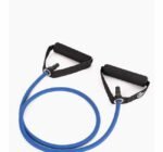 حبل مقاومة مطاطي بمقبضين – لون أزرق (مستوى مقاومة قوي) لتمارين بناء العضلات