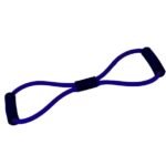 استيك مقاومة مطاطي شكل حرف 8 (Figure 8) – لون أزرق (مقاومة قوية) لتقوية العضلات