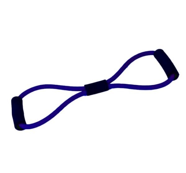 استيك مقاومة مطاطي شكل حرف 8 (Figure 8) – لون أزرق (مقاومة قوية) لتقوية العضلات