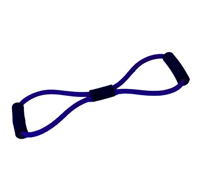 استيك مقاومة مطاطي شكل حرف 8 (Figure 8) – لون أزرق (مقاومة قوية) لتقوية العضلات