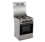 ⁦بوتجاز نور 4 شعلة  أستاليس فضي مع فرن و شواية 55 سم⁩ - الصورة ⁦4⁩