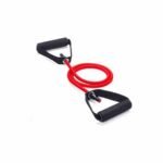 حبل مقاومة مطاطي طويل مع مقبضين مزدوجين