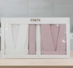 طقم برنس "روعة" (Raw3a) العائلي مقلم كلاسيكي