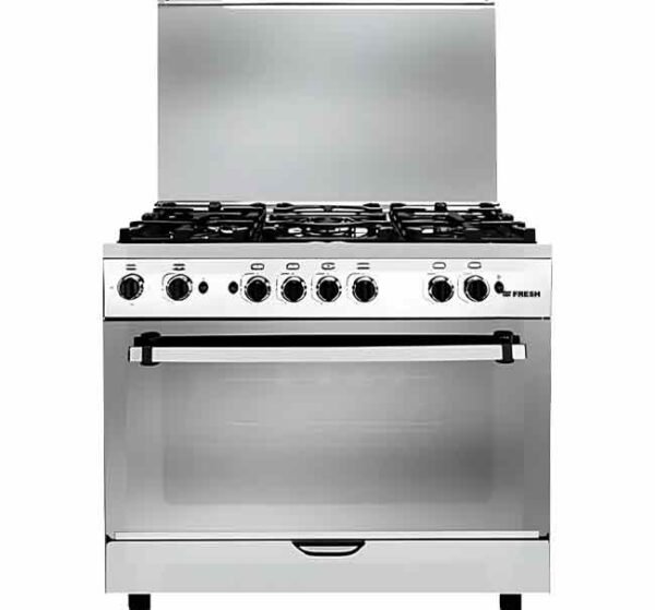 بوتجاز فريش هاي كاست - 5 شعلة - مقاس 90×60 سم - شاشة ديجيتال - حوامل زهر - مروحة - موديل 60104