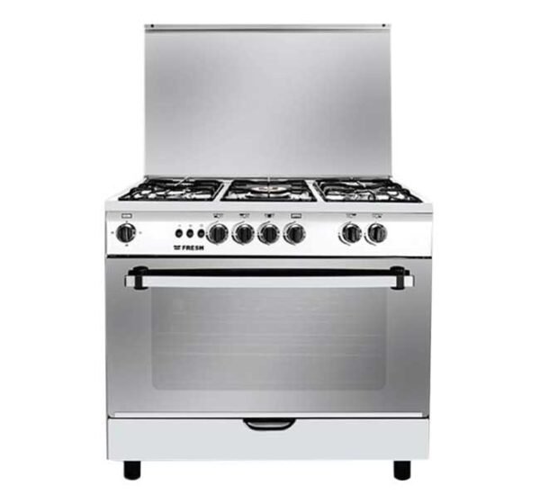 بوتجاز فريش جامبو - 5 شعلة - مقاس 90×60 سم - أمان كامل - غرف احتراق نحاس - ستانلس ستيل - موديل 16271