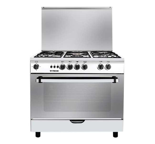 بوتجاز فريش جامبو - 5 شعلة - مقاس 90×60 سم - أمان كامل - غرف احتراق نحاس - ستانلس ستيل - موديل 16271