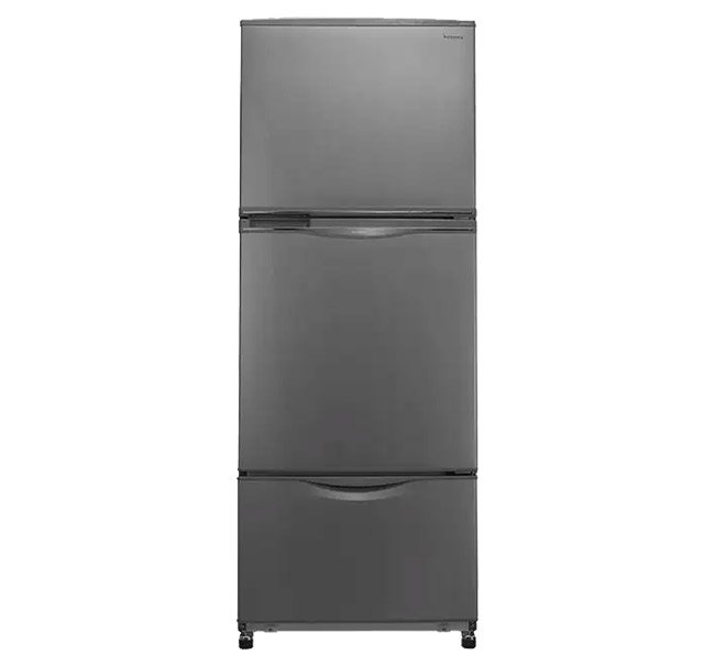 ثلاجة توشيبا نوفروست 3 باب - سعة 351 لتر - لون سيلفر - موديل GR-EFV45-S