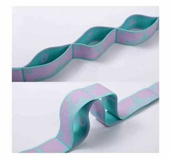 حزام تمارين الجمباز والإطالة المقسم (8 خانات) – استيك مطاطي لزيادة المرونة واللياقة