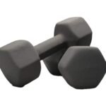 زوج دمبلز PVC وزن 2 كيلو - مثالي للتمارين المنزلية وتنسيق القوام