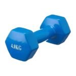 زوج دمبلز PVC وزن 4 كيلو - للأداء القوي والتمارين الاحترافية في المنزل