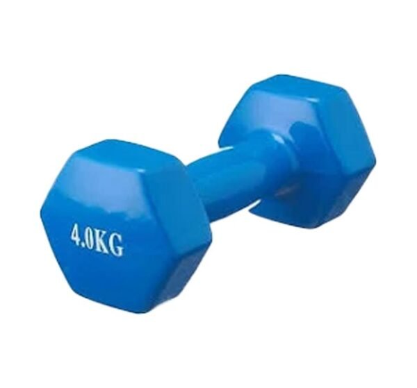 زوج دمبلز PVC وزن 4 كيلو - للأداء القوي والتمارين الاحترافية في المنزل