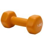 دمبل فينيل سداسي (Vinyl Dumbbell) وزن 1.5 كجم - تصميم مريح وألوان جذابة