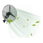 مروحة حائط صناعي "شبح" مقاس 30 بوصة - معدنية بالكامل - أداء شاق للمساحات الواسعة