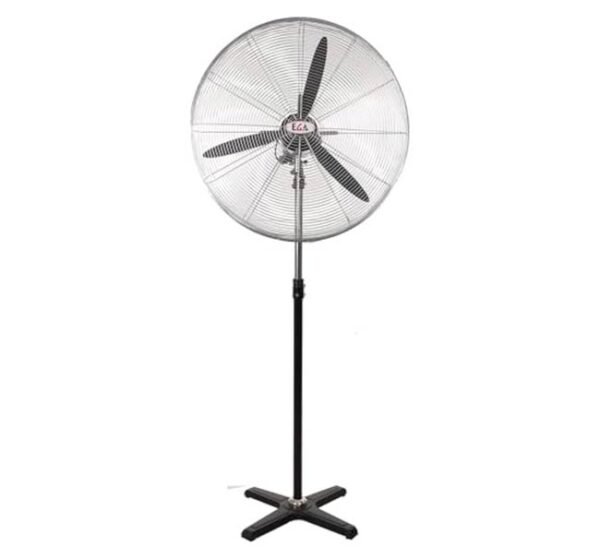 مروحة عمود صناعية معدنية، 20 بوصة، 3 ريشة