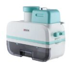 قطاعة البطاطس والخضروات الكهربائية من إديسون إلكتريك – متعددة الشفرات مع وعاء تجميع شفاف وتصميم عصري