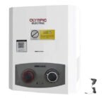 سخان غاز أوليمبيك إليكتريك ديجيتال دلتا - 6 لتر - أبيض - مزود بآدابتور - موديل OYG06313WL