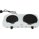 سخان كهربائي مزدوج (2 عين ) ابيض - قوة وأداء عالي للمطابخ العصرية