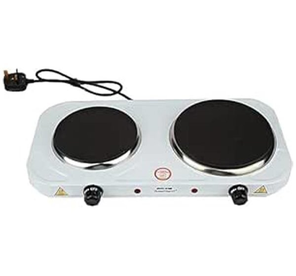 سخان كهربائي مزدوج (2 عين ) ابيض - قوة وأداء عالي للمطابخ العصرية