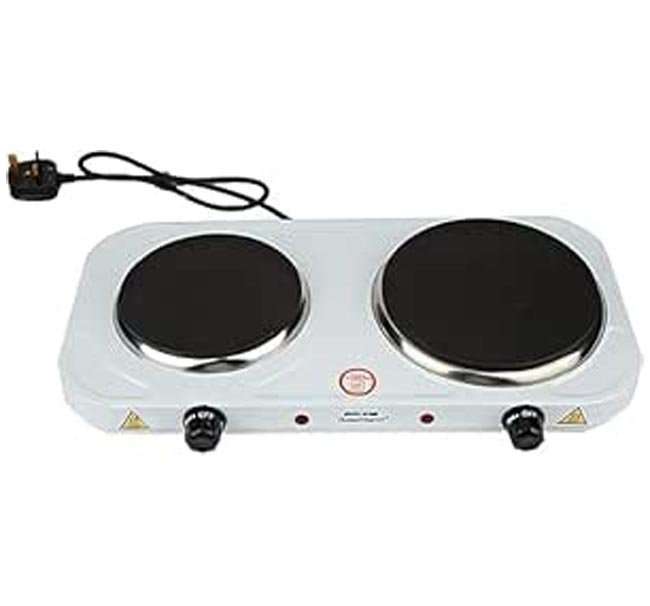 سخان كهربائي مزدوج (2 عين ) ابيض - قوة وأداء عالي للمطابخ العصرية