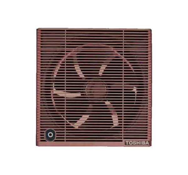 شفاط توشيبا مقاس 25 × 25 سم بمروحة وشبكة حماية - أبيض × بيج - موديل VRH25S1N