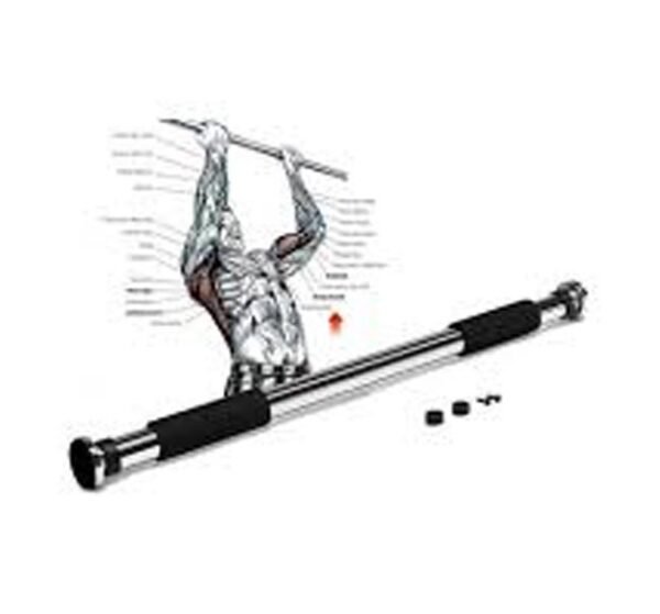 عقلة حائط وباب فولاذية مطورة (60-100 سم) – أداة التمارين المنزلية المتكاملة لتقوية الظهر والجزء العلوي