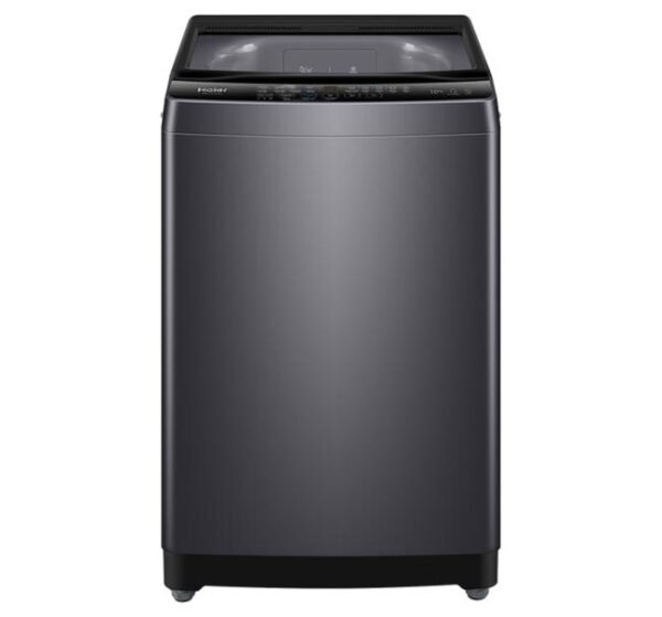 غسالة ملابس هاير فوق أوتوماتيك - 10 كيلو - لون دارك سيلفر - موديل HWM100-316SB