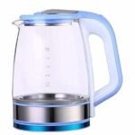 غلاية مياه بايركس (First) - سعة جامبو 2.5 لتر - إضاءة LED زرقاء وتصميم زجاجي فاخر