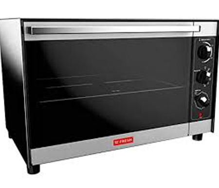 فرن كهربائي فريش (Fresh) سعة 45 لتر - مزود بشواية ولمبة ومروحة لتوزيع الحرارة - المساعد الأول في مطبخك