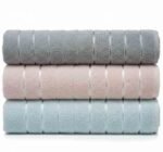 طقم فوط الميراج قطن 100% - 3 قطع سادة - نعومة فائقة وتصميم مودرن