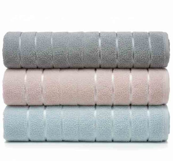 طقم فوط الميراج قطن 100% - 3 قطع سادة - نعومة فائقة وتصميم مودرن