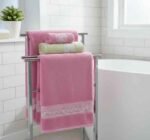 طقم فوط ديفا جوليا (Diva Julia) - 3 قطع - قطن 100% - تطريز جوبير وستان راقي