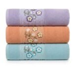 طقم فوط ديفا ريان (Diva Rayan) - 3 قطع - قطن 100% - تطريز كلاسيكي وتصميم راقي