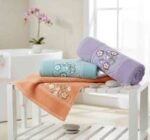 طقم فوط ديفا ريان (Diva Rayan) - 3 قطع - قطن 100% - تطريز كلاسيكي وتصميم راقي