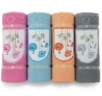 طقم فوط فاطمة مطرز - 4 قطع - قطن 100% - خامات ناعمة وتطريز كلاسيكي أنيق