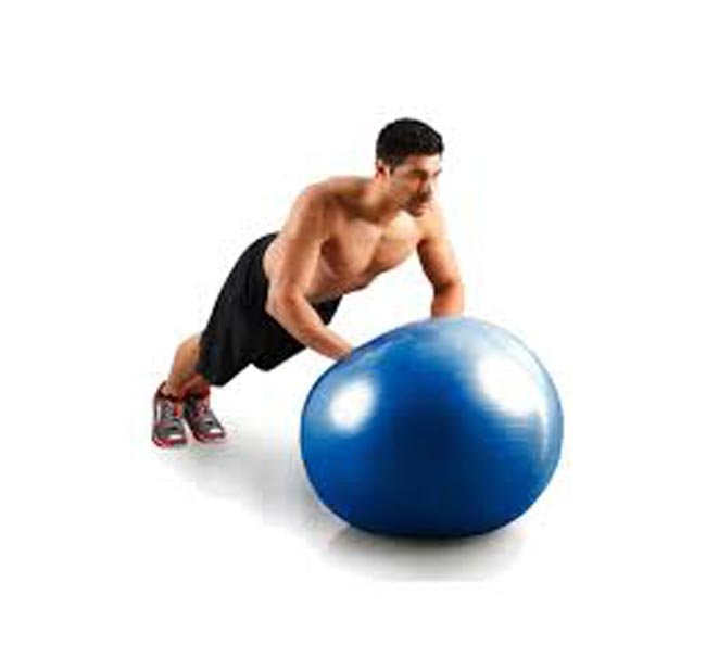 كرة الجيم واليوغا الاحترافية (65 سم) – مضادة للانفجار لتمارين التوازن، تقوية الظهر، ونحت الجسم