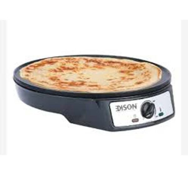 صانعة الكريب والخبز الكهربائية من إديسون – سطح غير لاصق وتحكم دقيق في الحرارة