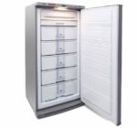 ديب فريزر كريازي رأسي 5 درج - نوفروست - موديل E230N5/3 - لون ميتاليك - شاشة ديجيتال