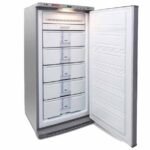 ديب فريزر كريازي رأسي 5 درج - نوفروست - موديل E230N5/3 - لون ميتاليك - شاشة ديجيتال