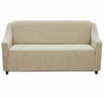 ⁦طقم كسوة انتريه أبو مازن جاكار كريب - 4 قطع (كنبة + 3 كراسي) - خامة ليكرا مطاطية⁩ - الصورة ⁦3⁩