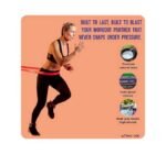 باور باند مطاطي (حلقة مغلقة) – لون أحمر (مستوى مقاومة خفيف/متوسط) لتمارين المقاومة والسحب