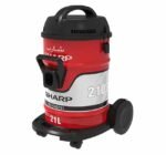 مكنسة شارب برميل - 2100 وات - سعة 21 لتر - فلتر ضد البكتيريا - موديل EC-CA2121X