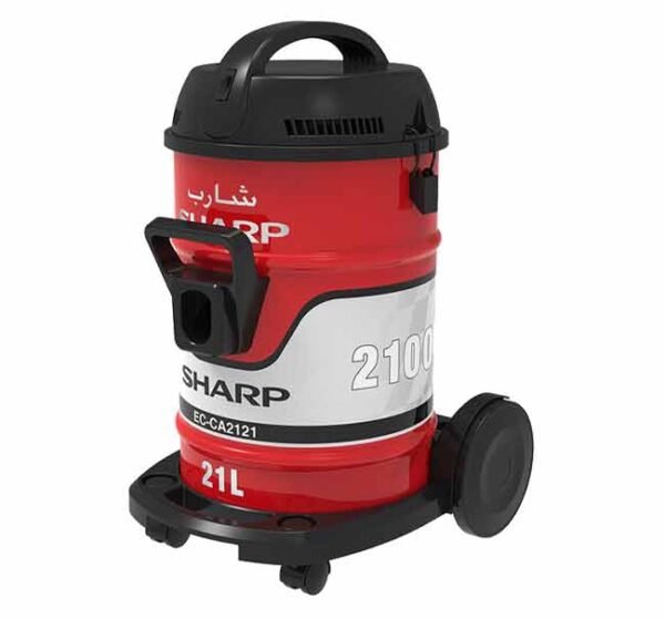 مكنسة شارب برميل - 2100 وات - سعة 21 لتر - فلتر ضد البكتيريا - موديل EC-CA2121X