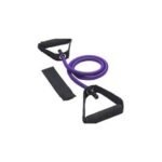 حبل مقاومة مطاطي طويل بمقبضين – لون موف