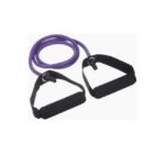 حبل مقاومة مطاطي طويل بمقبضين – لون موف